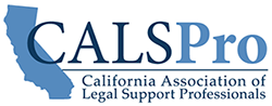 CALSPro, California Association of Legal Support Professionals logo.